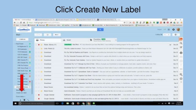 How to use labels gmail