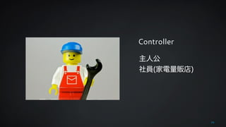 34 
Controller 
主人公 
社員(家電量販店) 
 