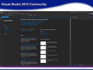 Visual Studio 2015 Community
 