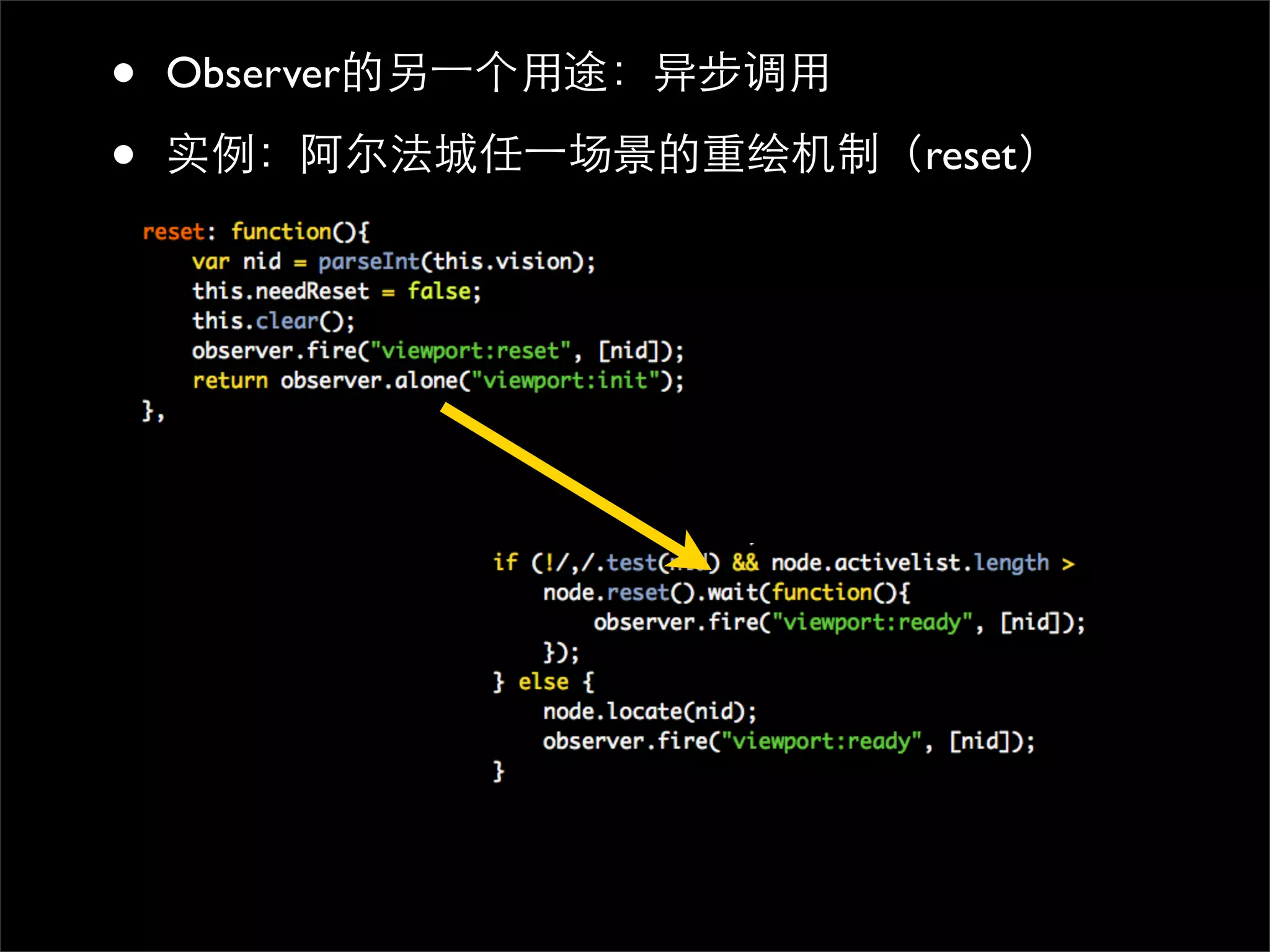 •   Observer

•              reset
 