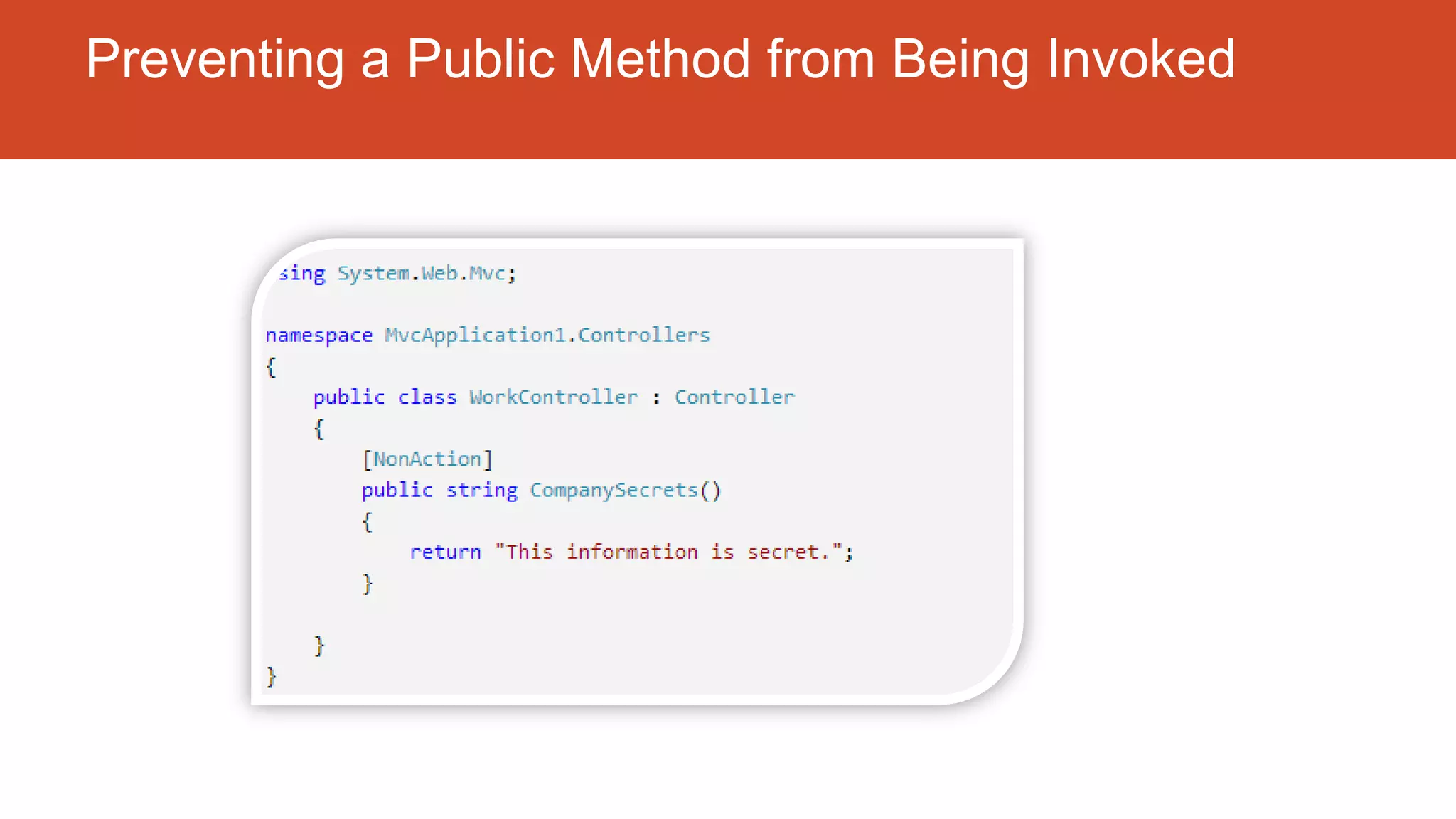 Preventing a Public Method from Being Invoked 