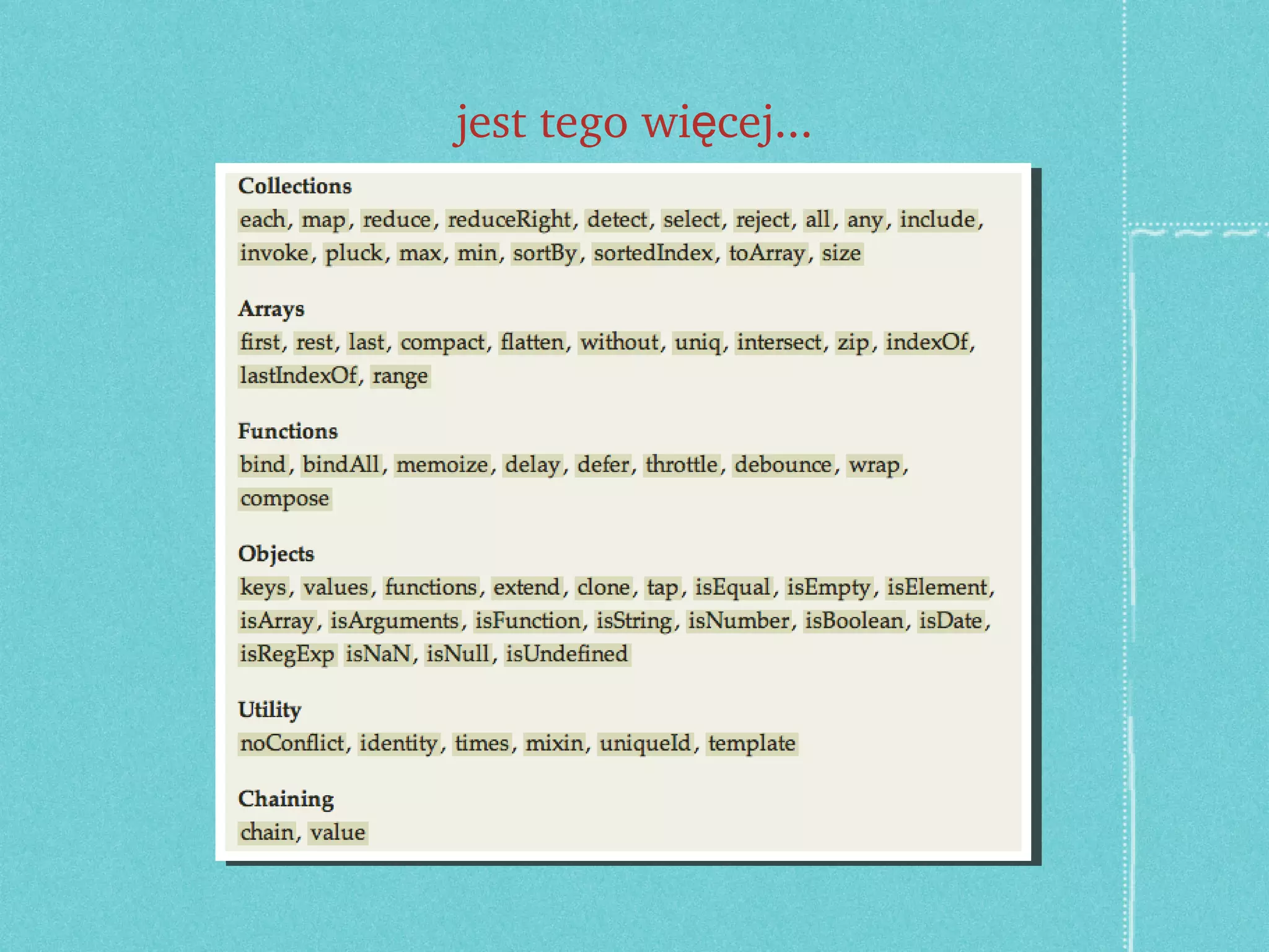 jest tego więcej... 