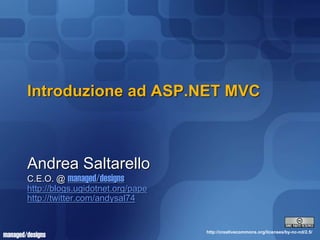 Slide Workshop Commit University ASP.NET MVC