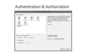 Authentication & Authorization
 