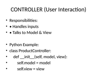 Comprehensive Guide to MVC Architecture with Python Examples and ...