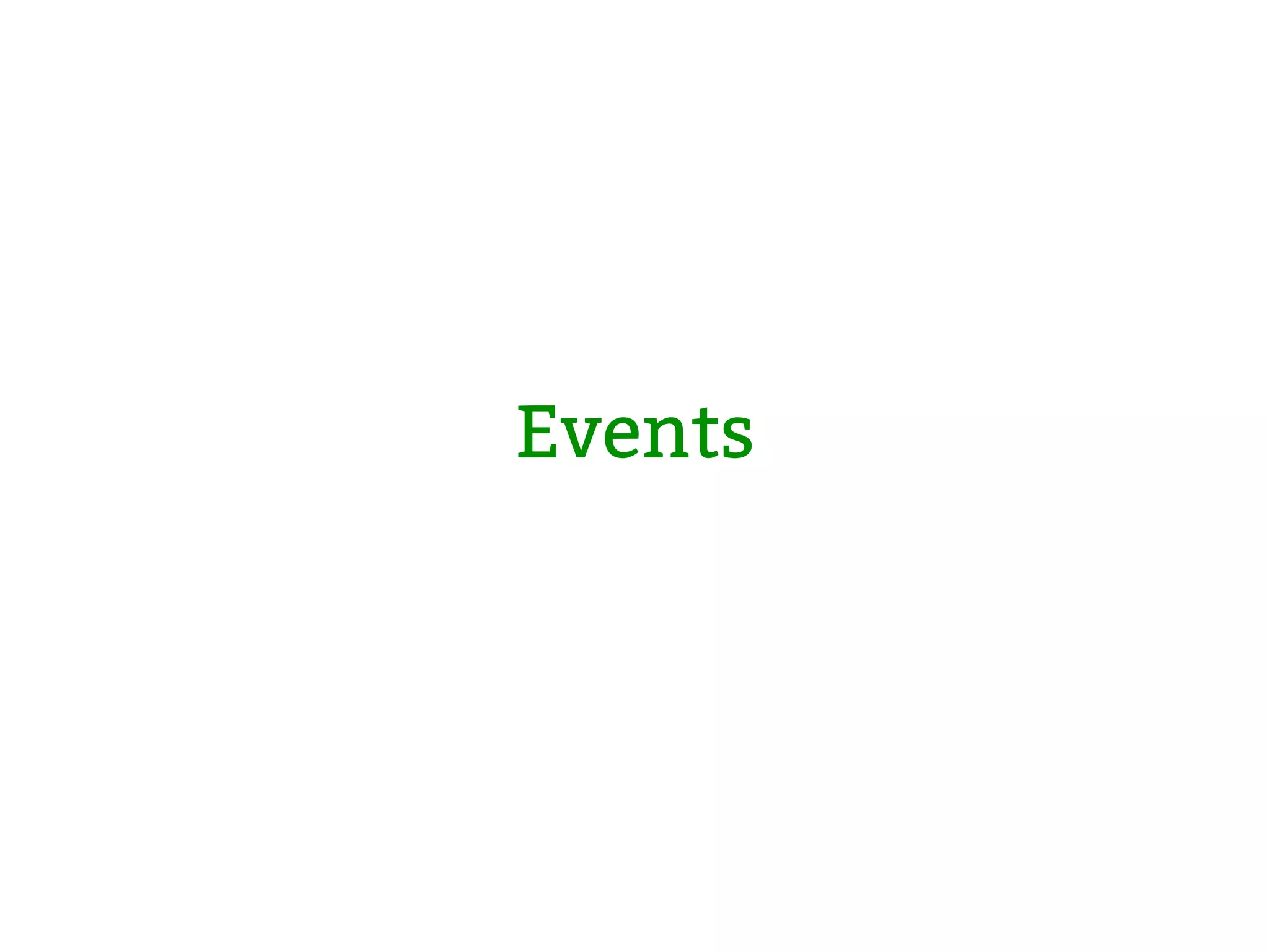 Events 