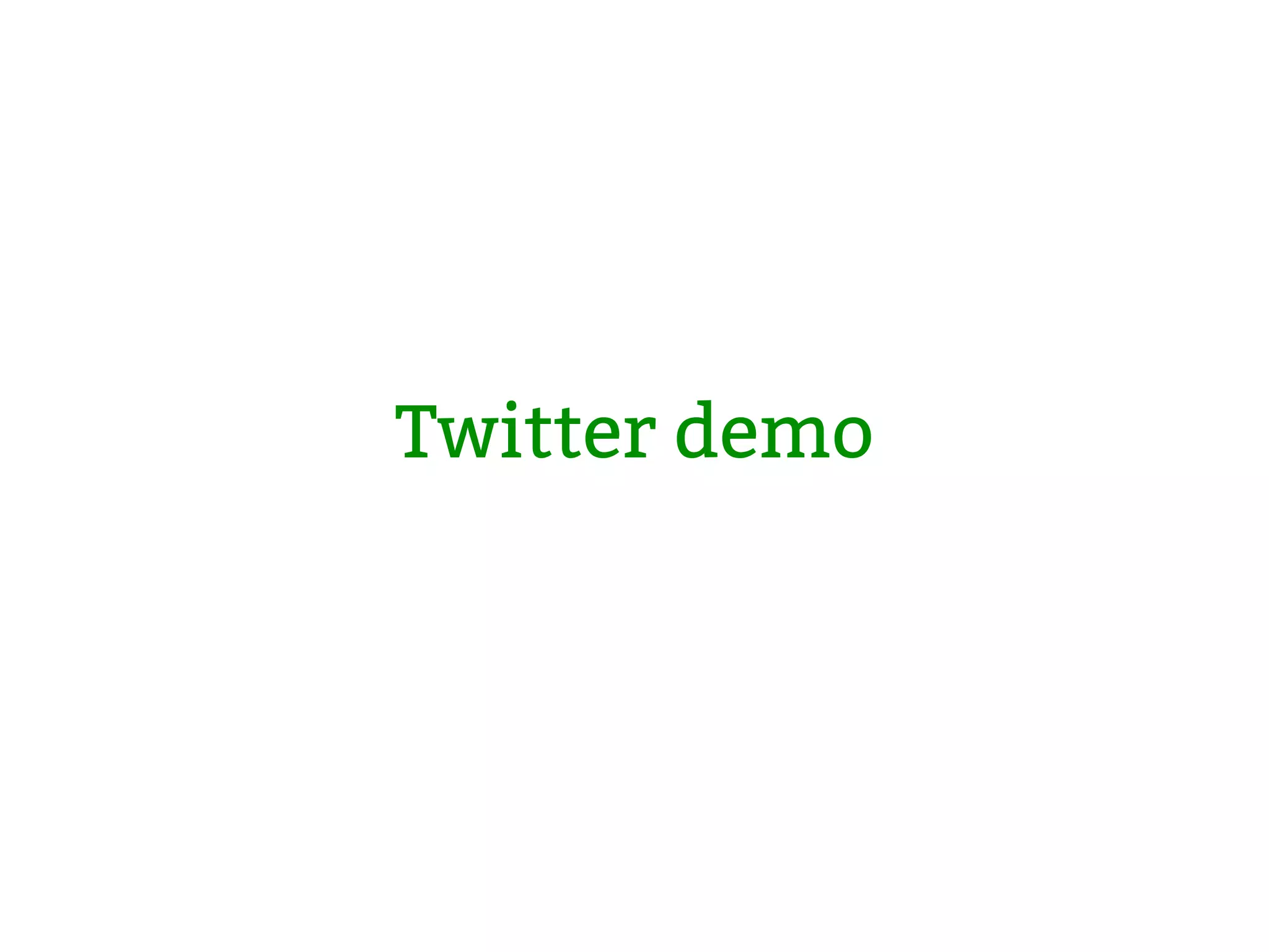 Twitter demo 