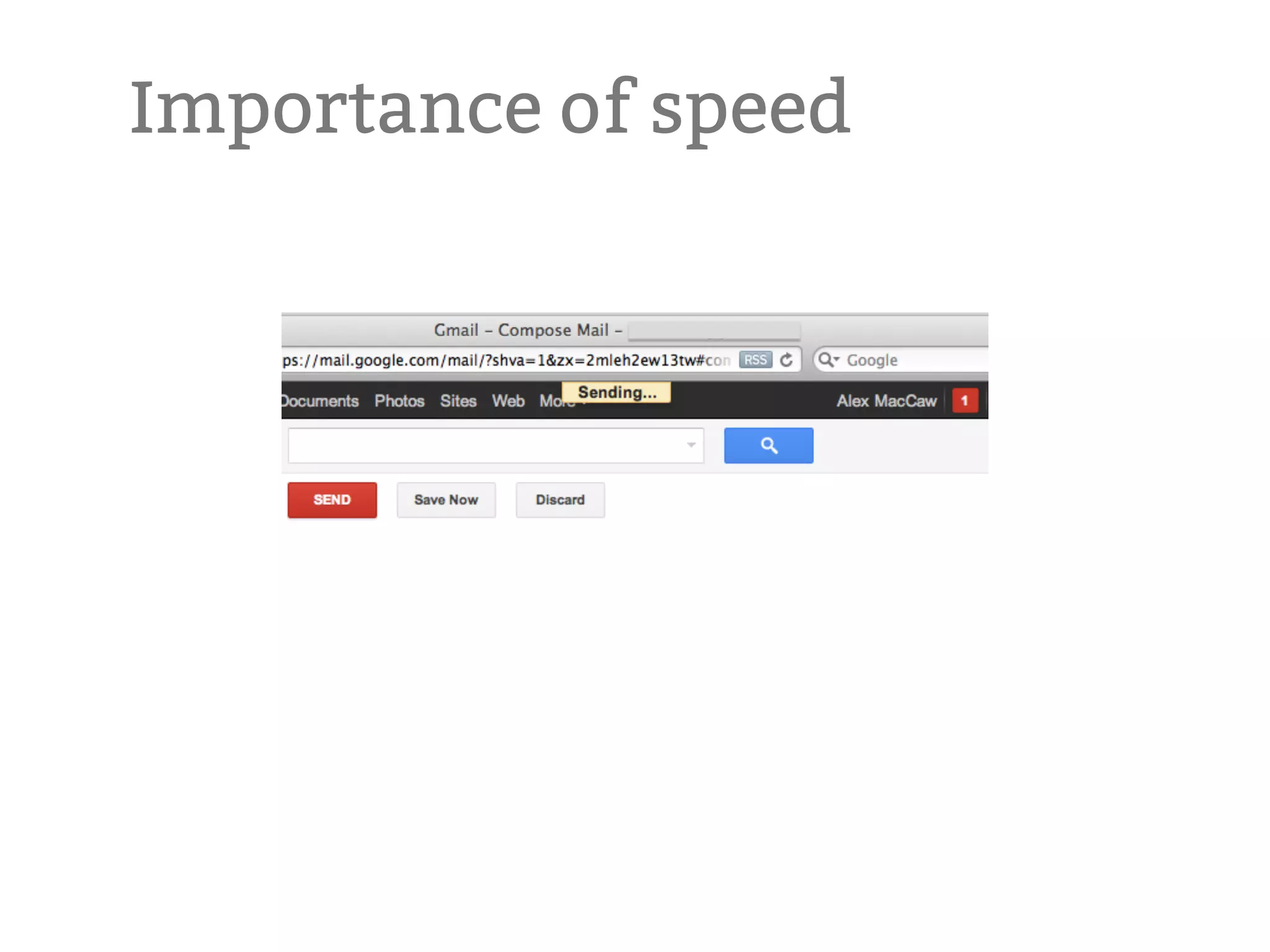 Importance of speed 