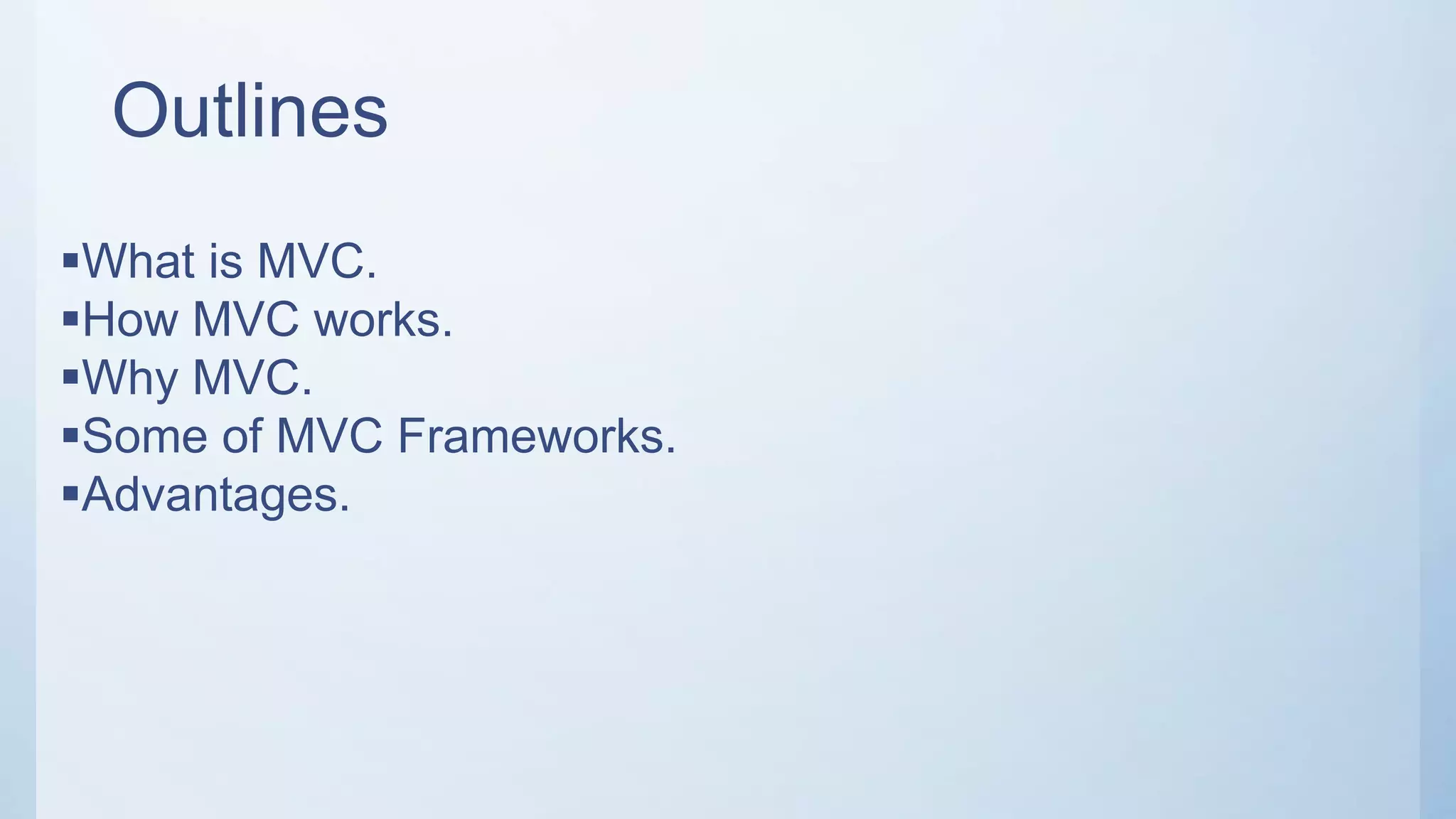 Mvc framework | PPT