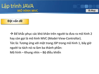 Mô hình MVC trong lập trình web với Java | PPTX