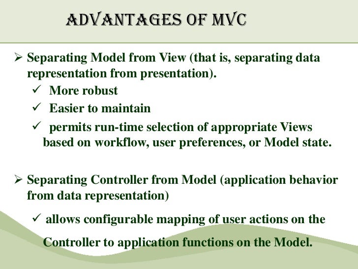 Mvc pattern and implementation in java fair