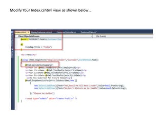 Modify Your Index.cshtml view as shown below…
 