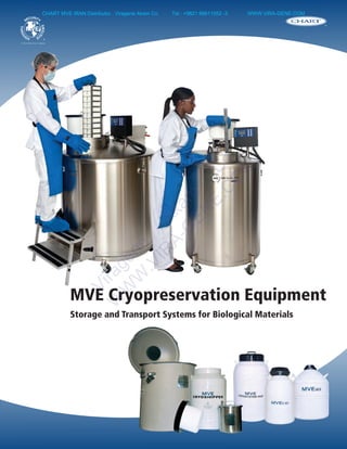 MVE Cryopreservation Equipment
Storage and Transport Systems for Biological Materials
CHART MVE IRAN Distributor , Viragene Akam Co. Tel : +9821 88611552 -3 WWW.VIRA-GENE.COM
Viragene
Akam
C
o.
W
W
W
.VIR
A-G
EN
E.C
O
M
 