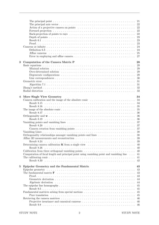 Multiple View Geometry in Computer Vision Review (Kor) | PDF