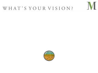 WHAT’S YOUR VISION?
 