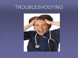 TROUBLESHOOTING
 