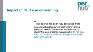 Teacher perceptions and use of open educational resources | PPTX