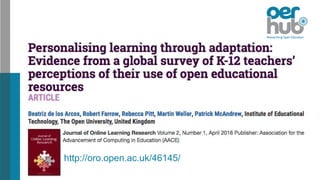 Teacher perceptions and use of open educational resources | PPTX