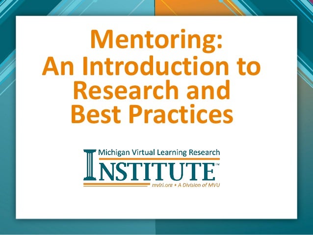 mentoring best practices