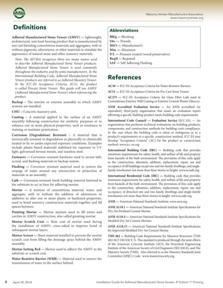 Installation Guide and Detailing Options for Compliance with ASTM C1780 ...