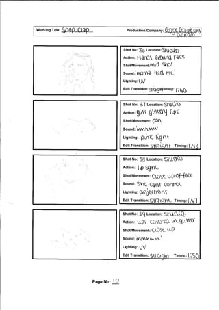 Music Video Storyboard | PDF