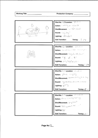 Music Video Storyboard | PDF