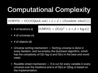 Multiverse Optimization Algorithm Multi-Verse Optimizer | PDF