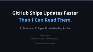 Automating GitHub Changelog Reading with AI Agentic Workflows for ...
