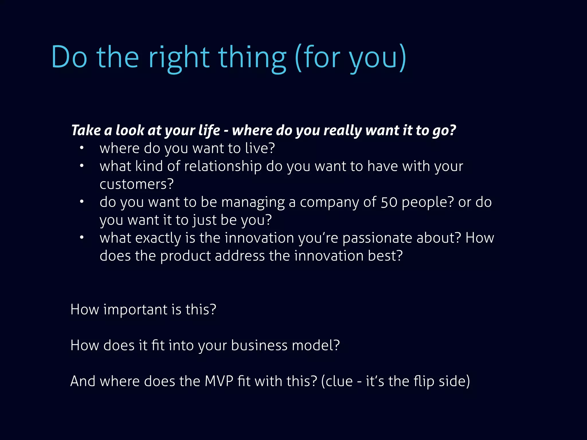 Bootstrap Business Seminar 3: Designing a Minimum Viable Product (MVP ...