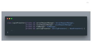 Mode View Presenter Composer Architecture