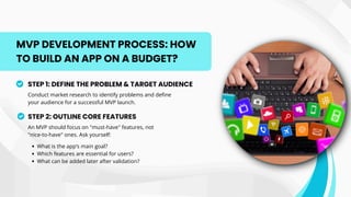 MVP Development: How to Build a Startup App on a Budget? | PDF
