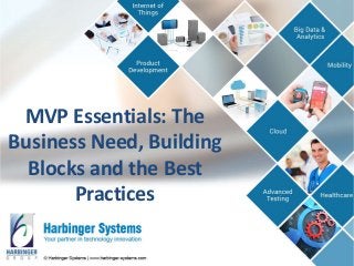MVP Essentials: The
Business Need, Building
Blocks and the Best
Practices
 