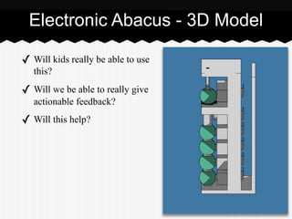 In advanced mental calculation competitions, 15 triple-digit numbers are displayed in 2 sec.
The participants can perform arithmetic operations on these numbers completely in their
head.
In advanced mental calculation competitions, 15 triple-digit numbers
are displayed in 2 seconds. The participants can perform arithmetic
operations on these numbers completely in their head.
 