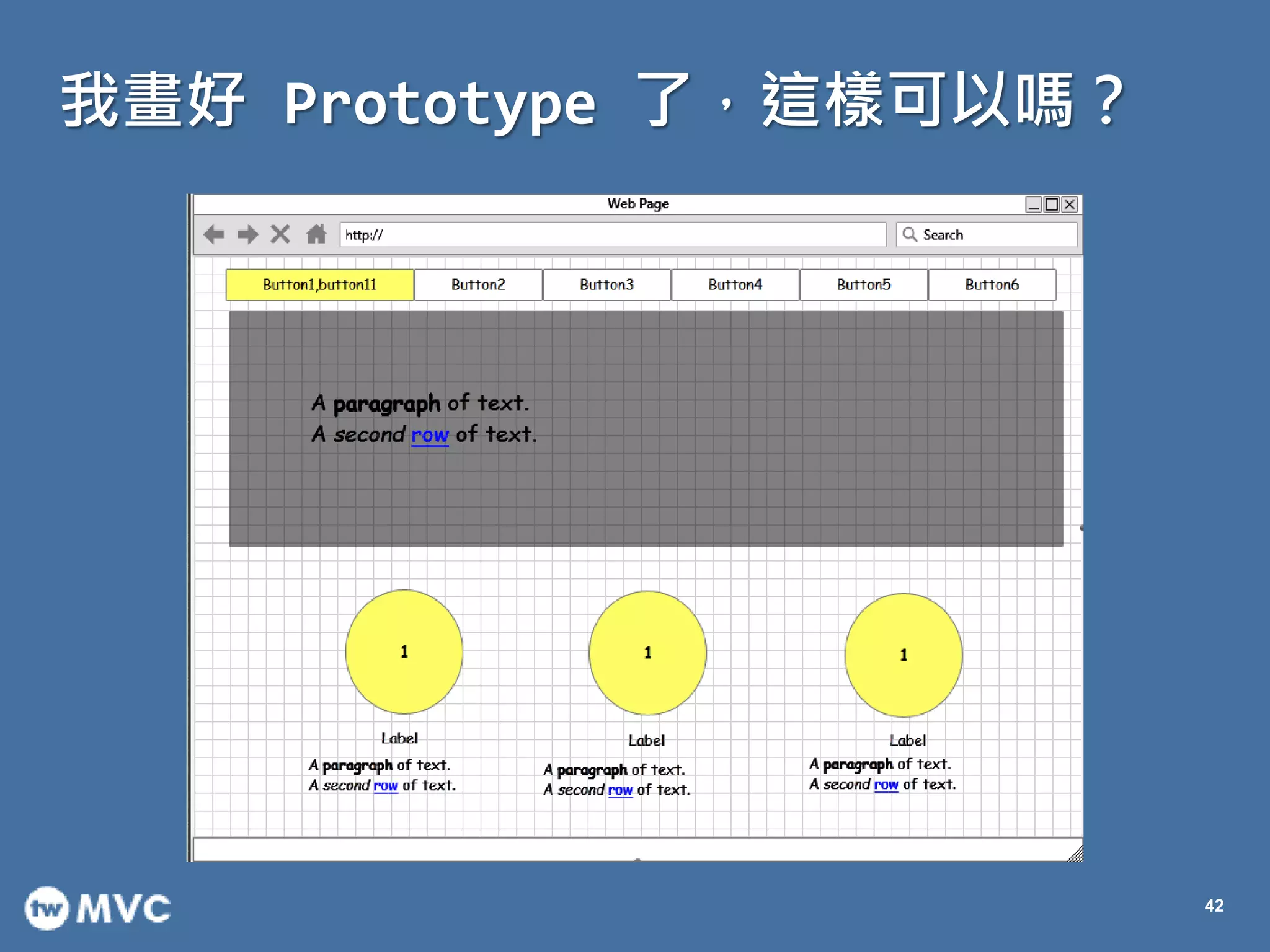 我畫好 Prototype 了，這樣可以嗎？
42
 