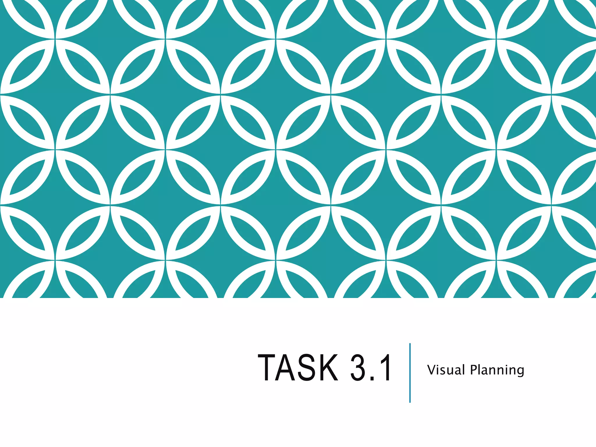 TASK 3.1 Visual Planning
 