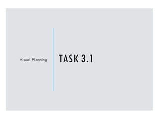 TASK 3.1
Visual Planning
 