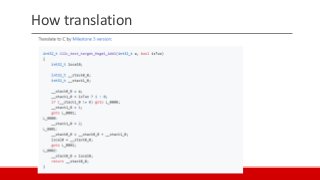 How translation
 