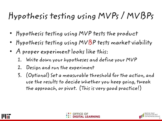 Minimum Viable Product (MVP) Testing | PDF