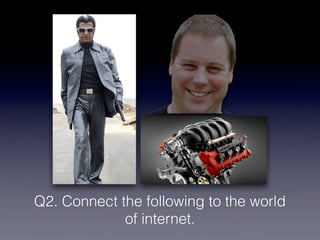 Q2. Connect the following to the world
             of internet.
 