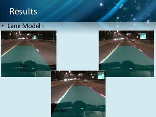 Results
• Lane Model :

 