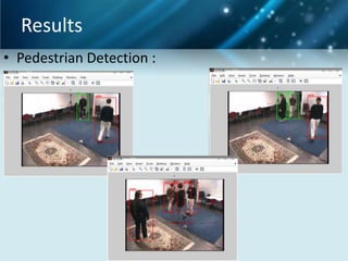 Results
• Pedestrian Detection :

 