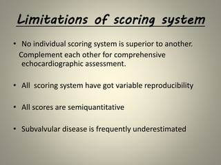 Mitral valve scoring before BMV | PPTX