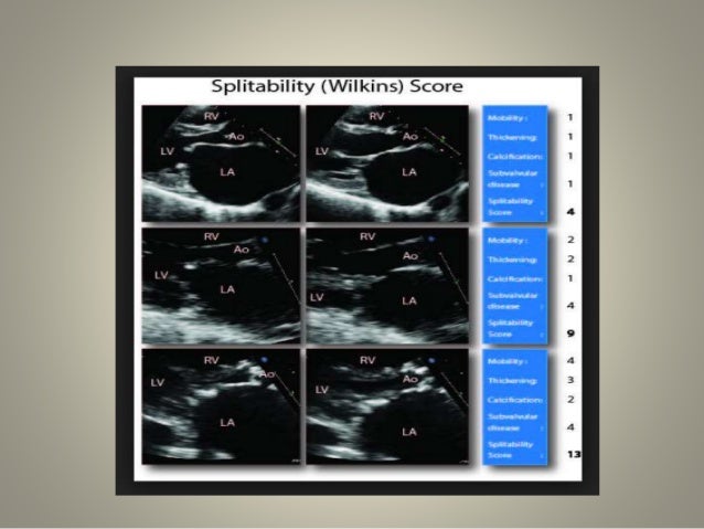 Mitral valve scoring before BMV