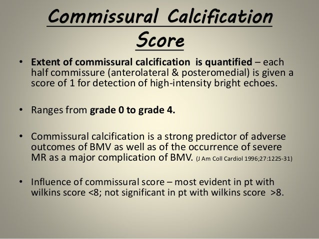 Mitral valve scoring before BMV