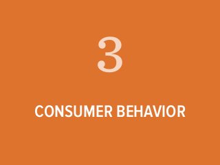 3 
CONSUMER BEHAVIOR 
 