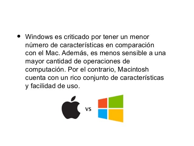 Diferencias entre los sistemas operativos de Mac y Pc