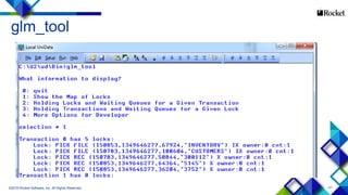 41
glm_tool
©2015 Rocket Software, Inc. All Rights Reserved.
 