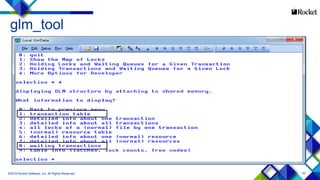 42
glm_tool
©2015 Rocket Software, Inc. All Rights Reserved.
 