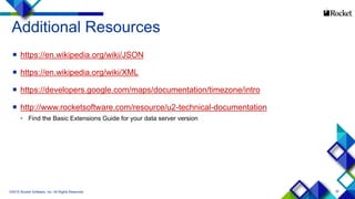 U2 Dynamic Objects for JSON and XML | PDF