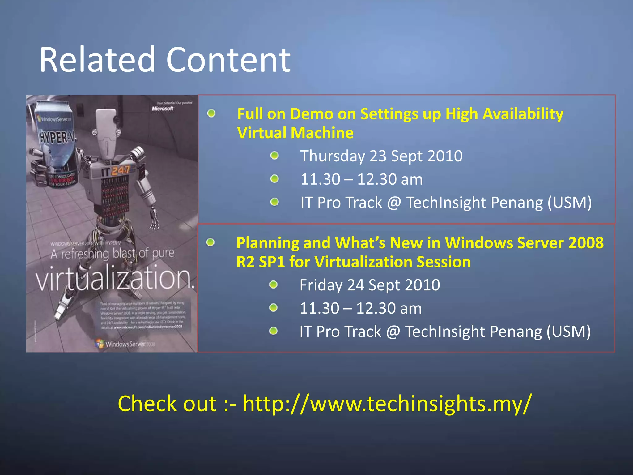 Hot Add/Remove Storage